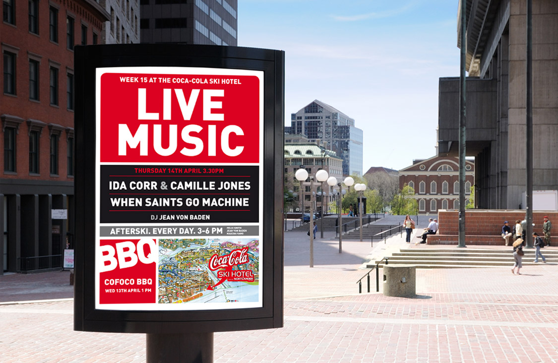 Coca Cola / Ski Hotel BTL Campaign